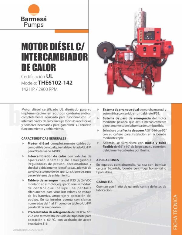 MOTOR DIESEL UL THE6102-142 - Image 3